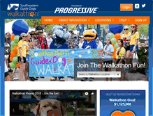 Tablet Screenshot of guidedogswalkathon.org